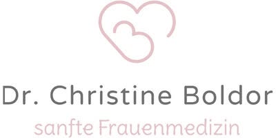 Logo von Dr. Christine Boldor mit Herzsymbol und dem Schriftzug „sanfte Frauenmedizin“.